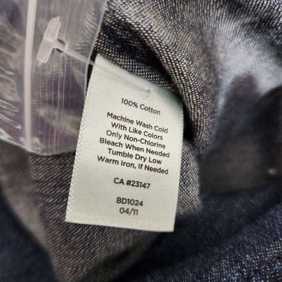 Talbots Denim Shirt Womens Medium Blue Long Sleeve Button Down Western Classic - Picture 6 of 14
